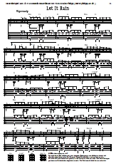 Gitarrennoten Fortgeschrittene:  kostenlos - Let It Rain