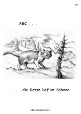 ABC - Die Katze lief im Schnee Illustration ABC - Die Katze lief im Schnee
